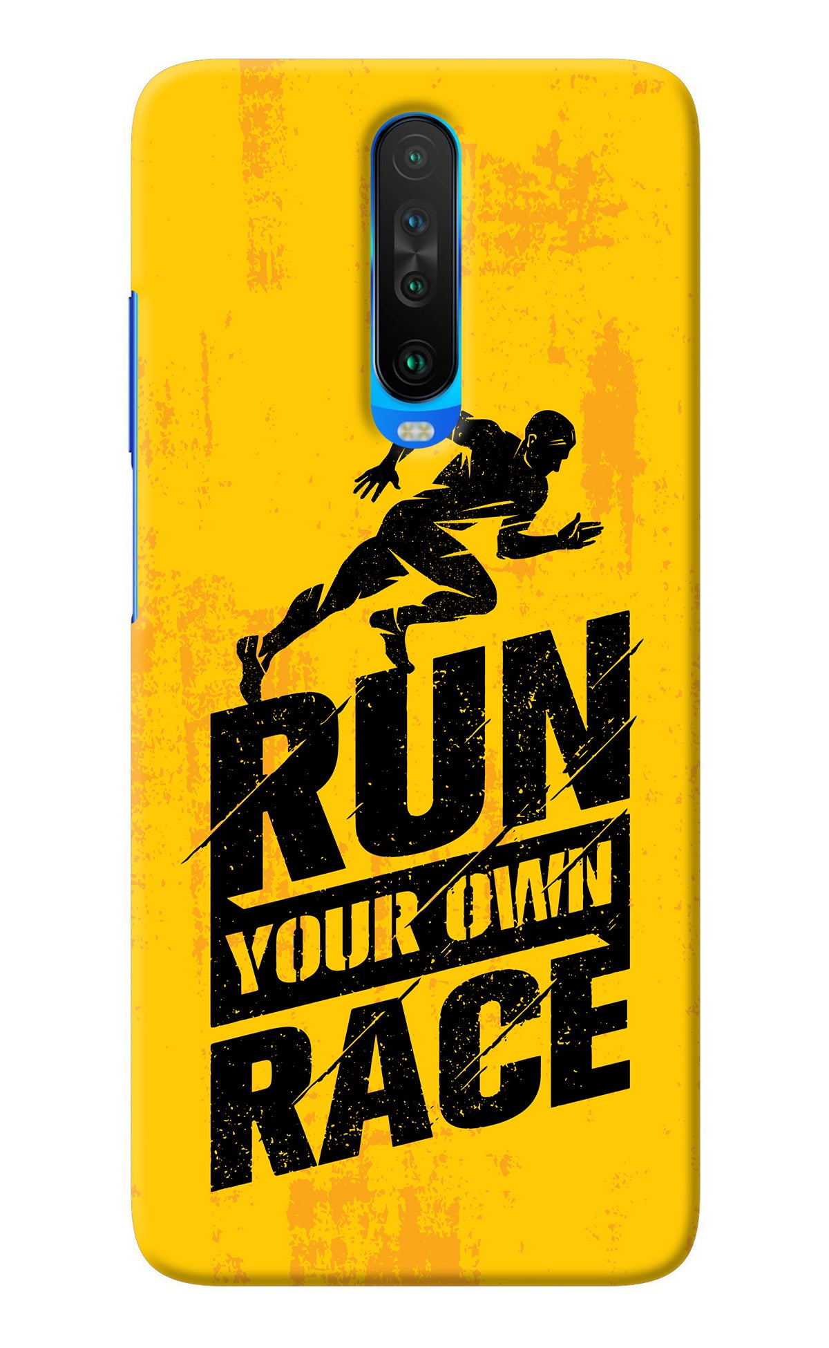 Run Your Own Race Poco X2 Back Cover