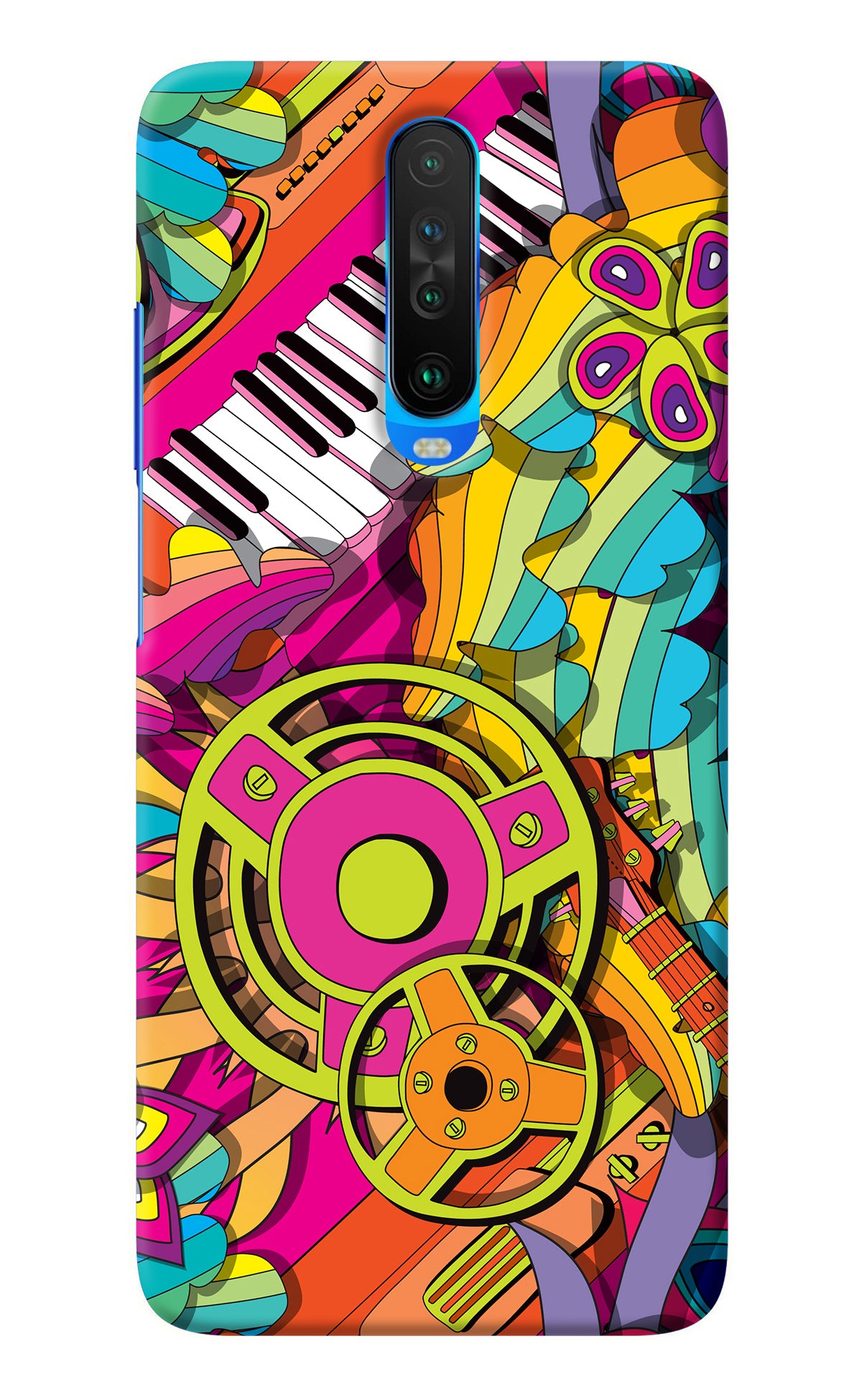 Music Doodle Poco X2 Back Cover