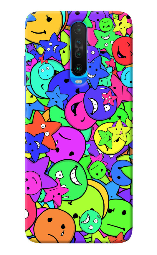 Fun Doodle Poco X2 Back Cover