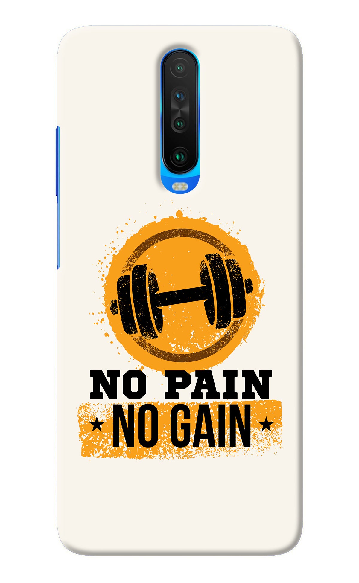 No Pain No Gain Poco X2 Back Cover