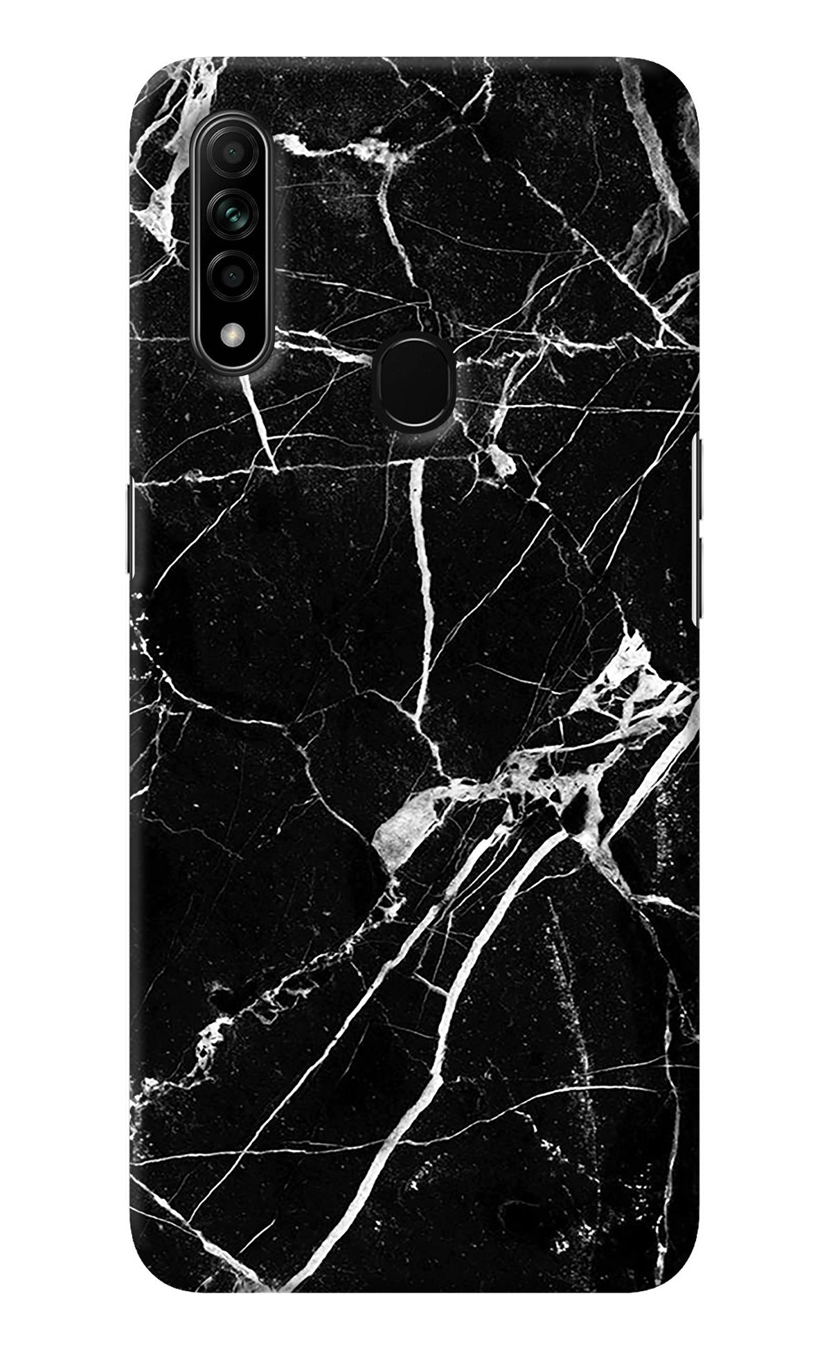 Black Marble Pattern Oppo A31 Back Cover