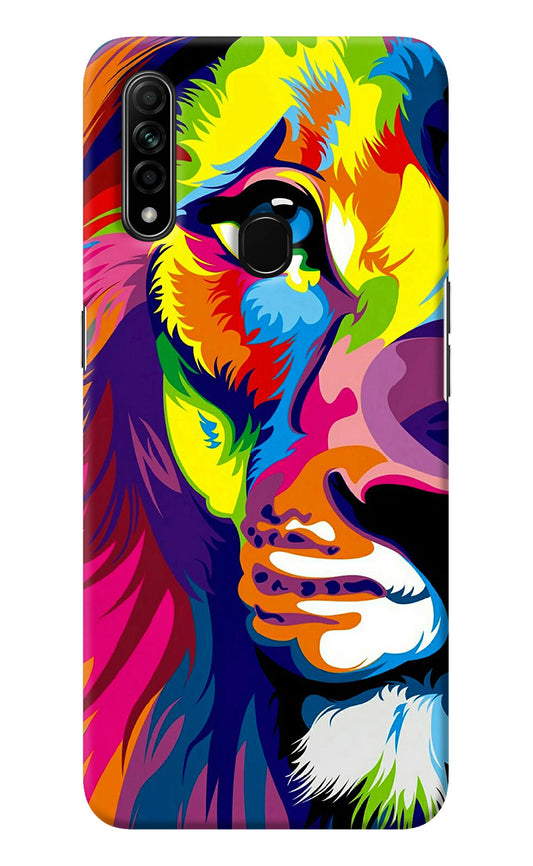 Lion Half Face Oppo A31 Back Cover