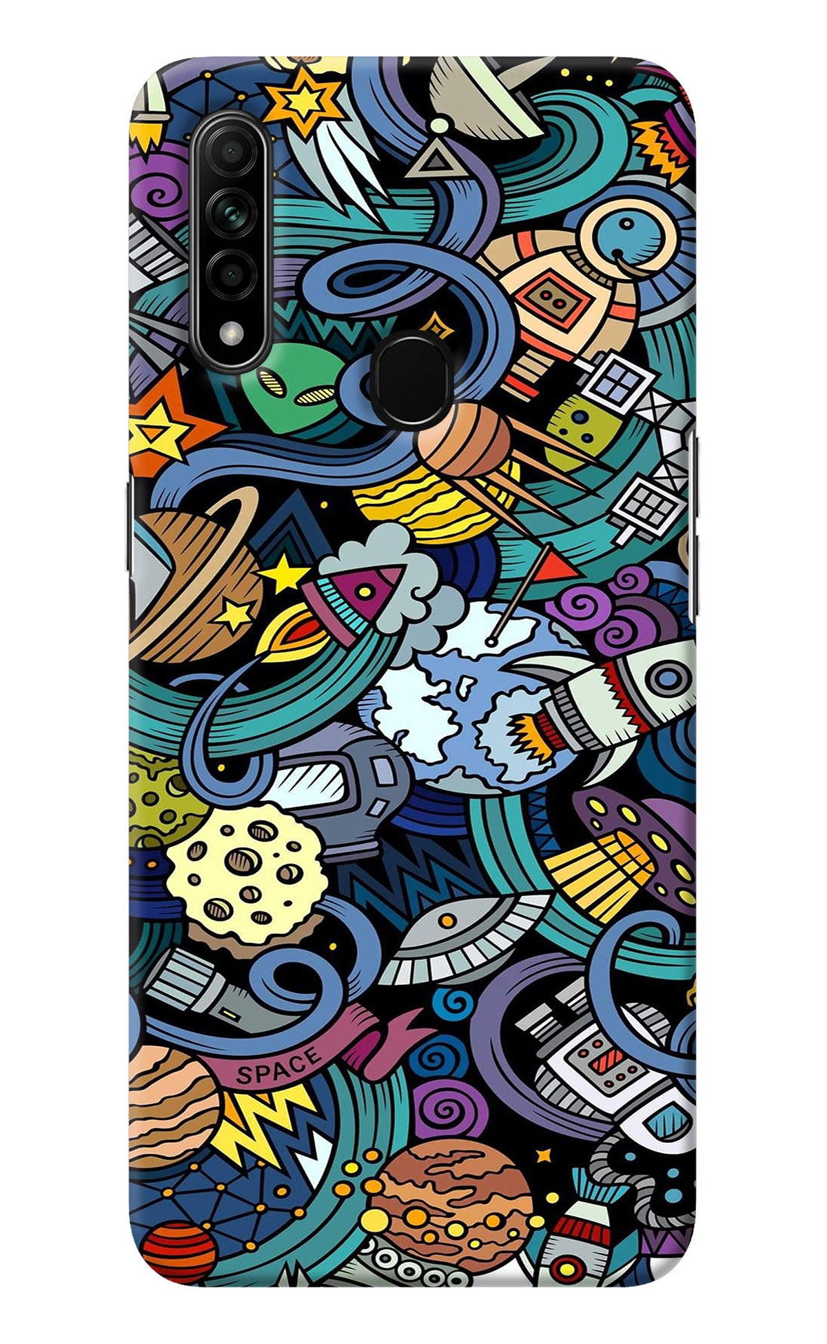 Space Abstract Oppo A31 Back Cover