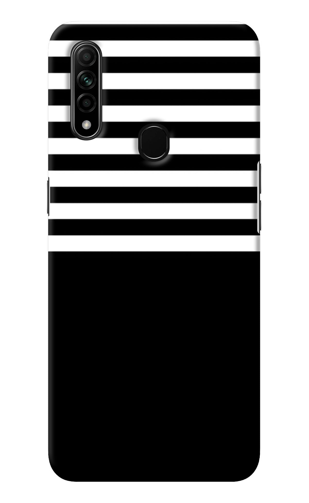 Black and White Print Oppo A31 Back Cover