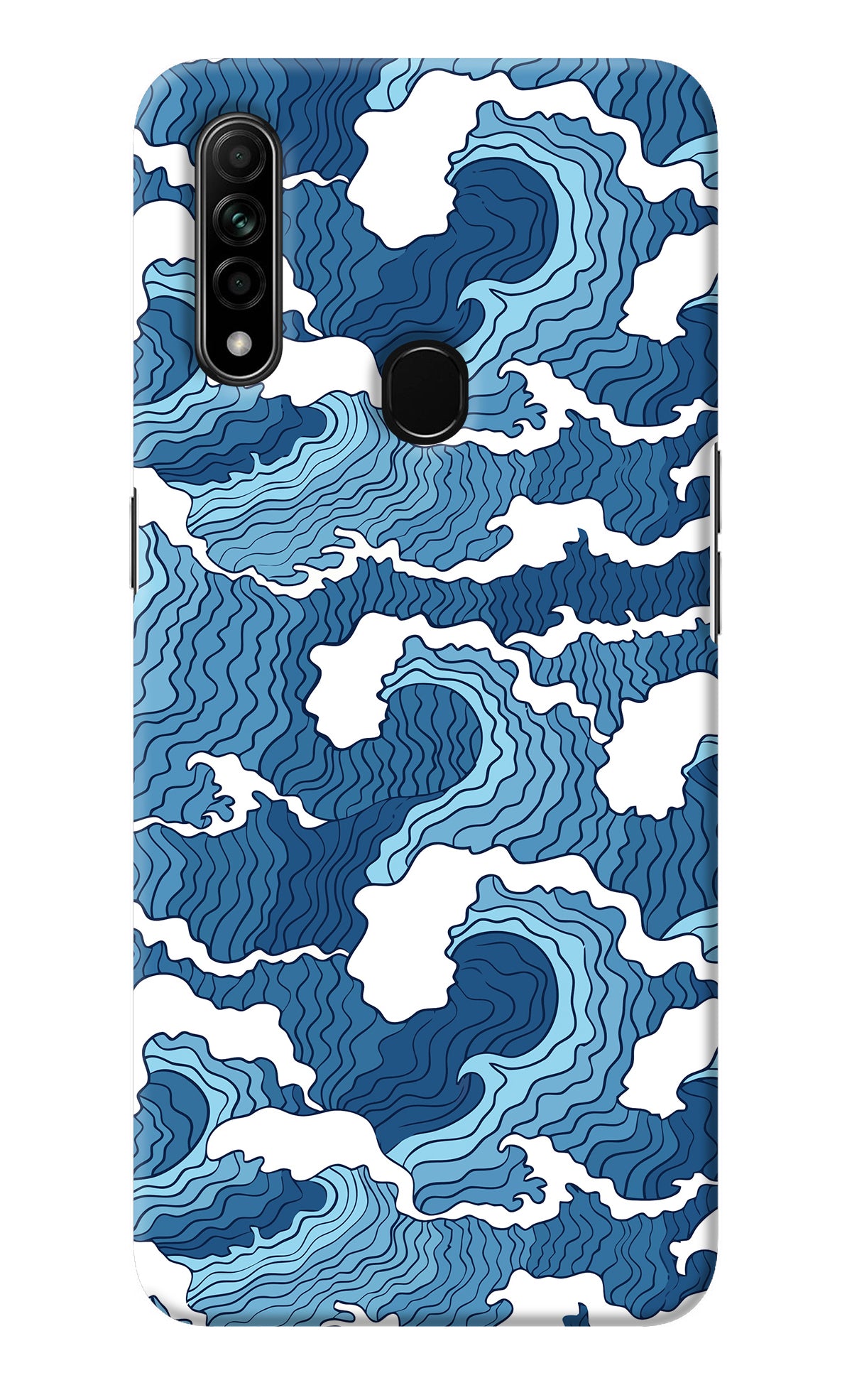 Blue Waves Oppo A31 Back Cover