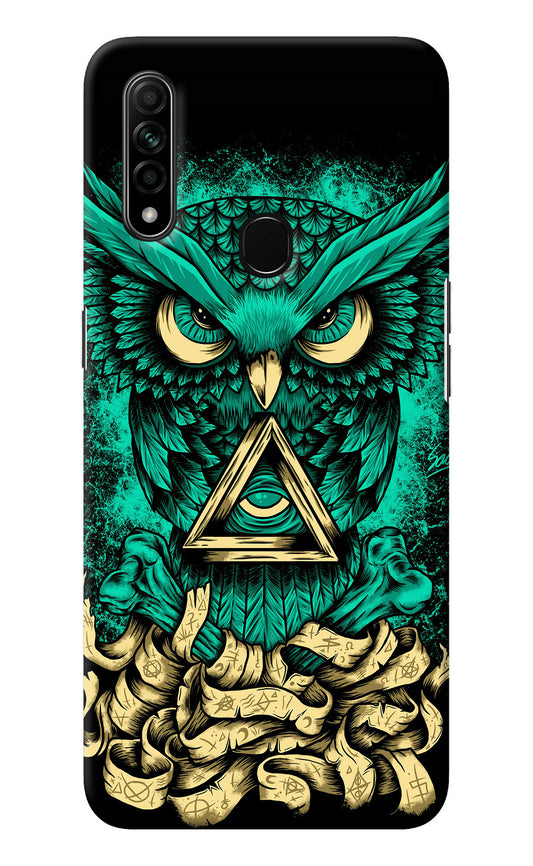 Green Owl Oppo A31 Back Cover