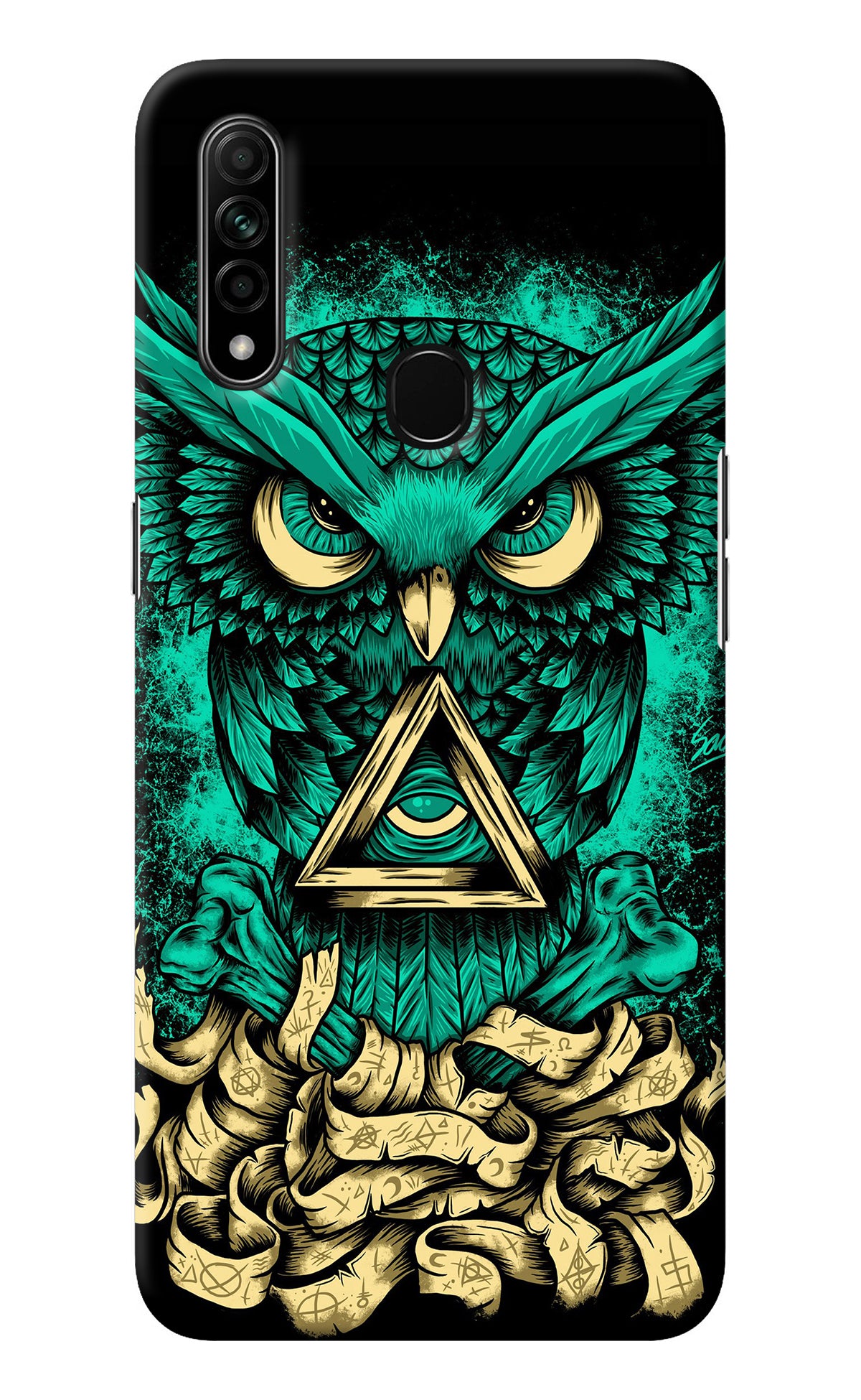 Green Owl Oppo A31 Back Cover