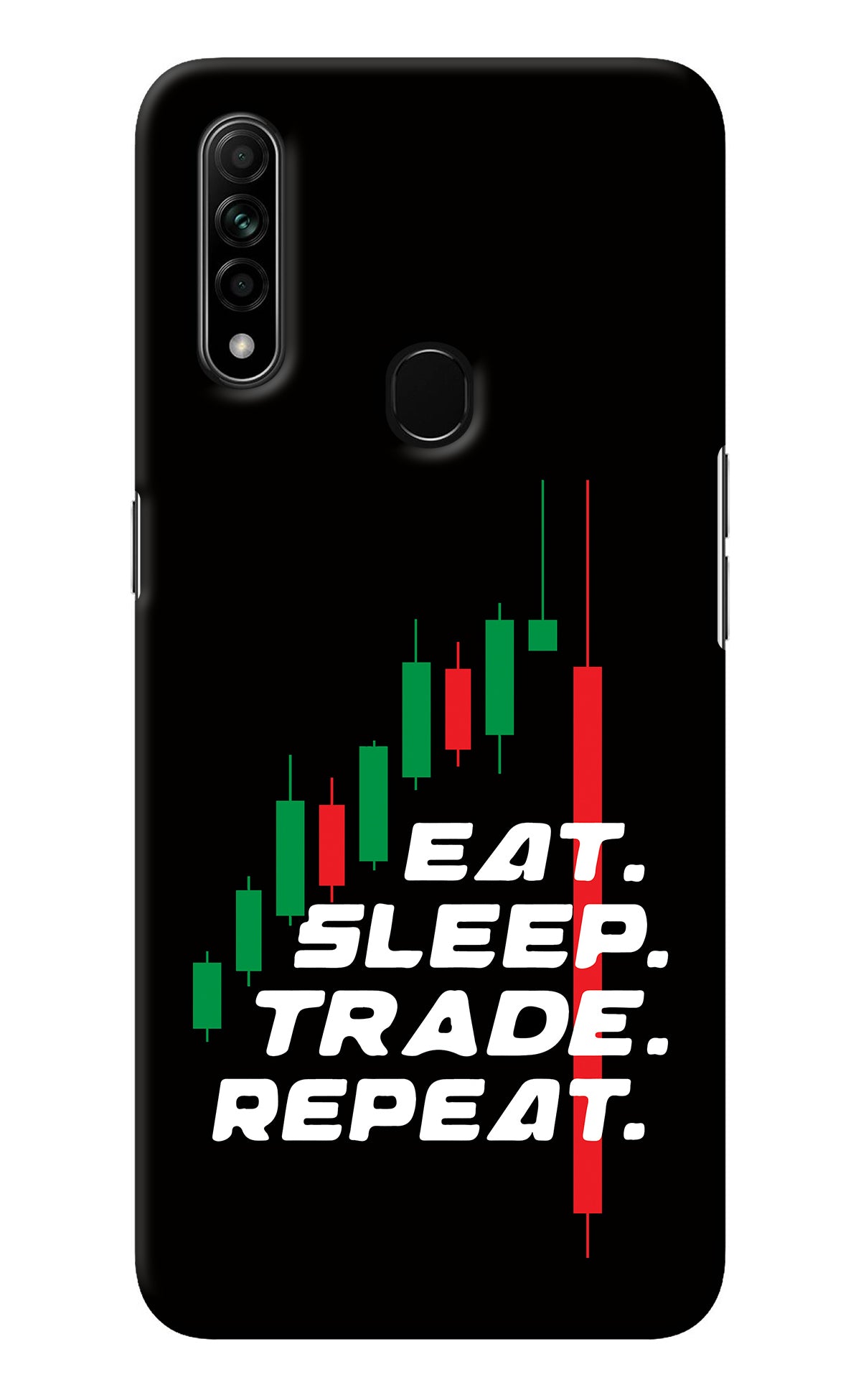 Eat Sleep Trade Repeat Oppo A31 Back Cover