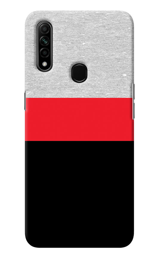 Tri Color Pattern Oppo A31 Back Cover