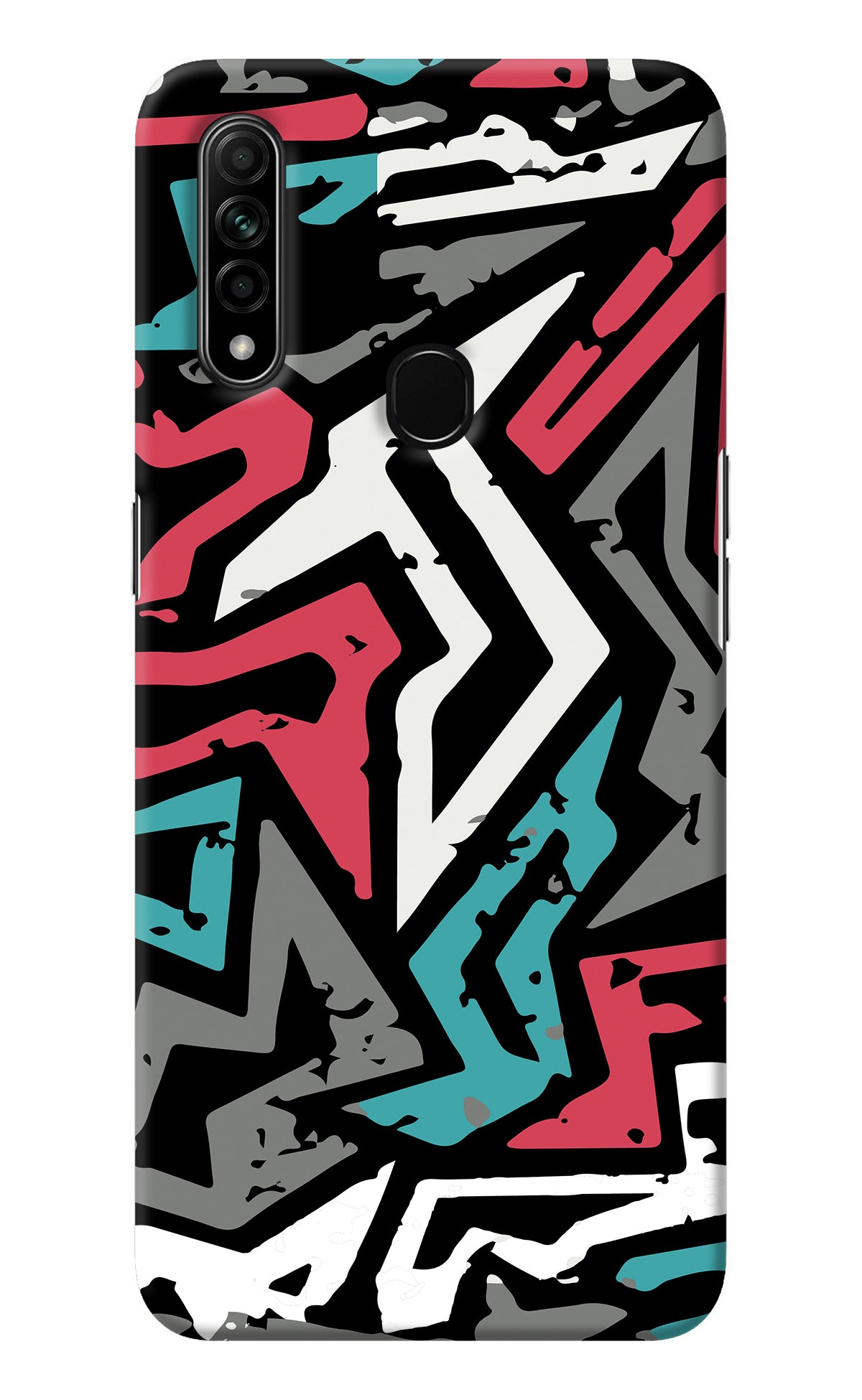 Geometric Graffiti Oppo A31 Back Cover