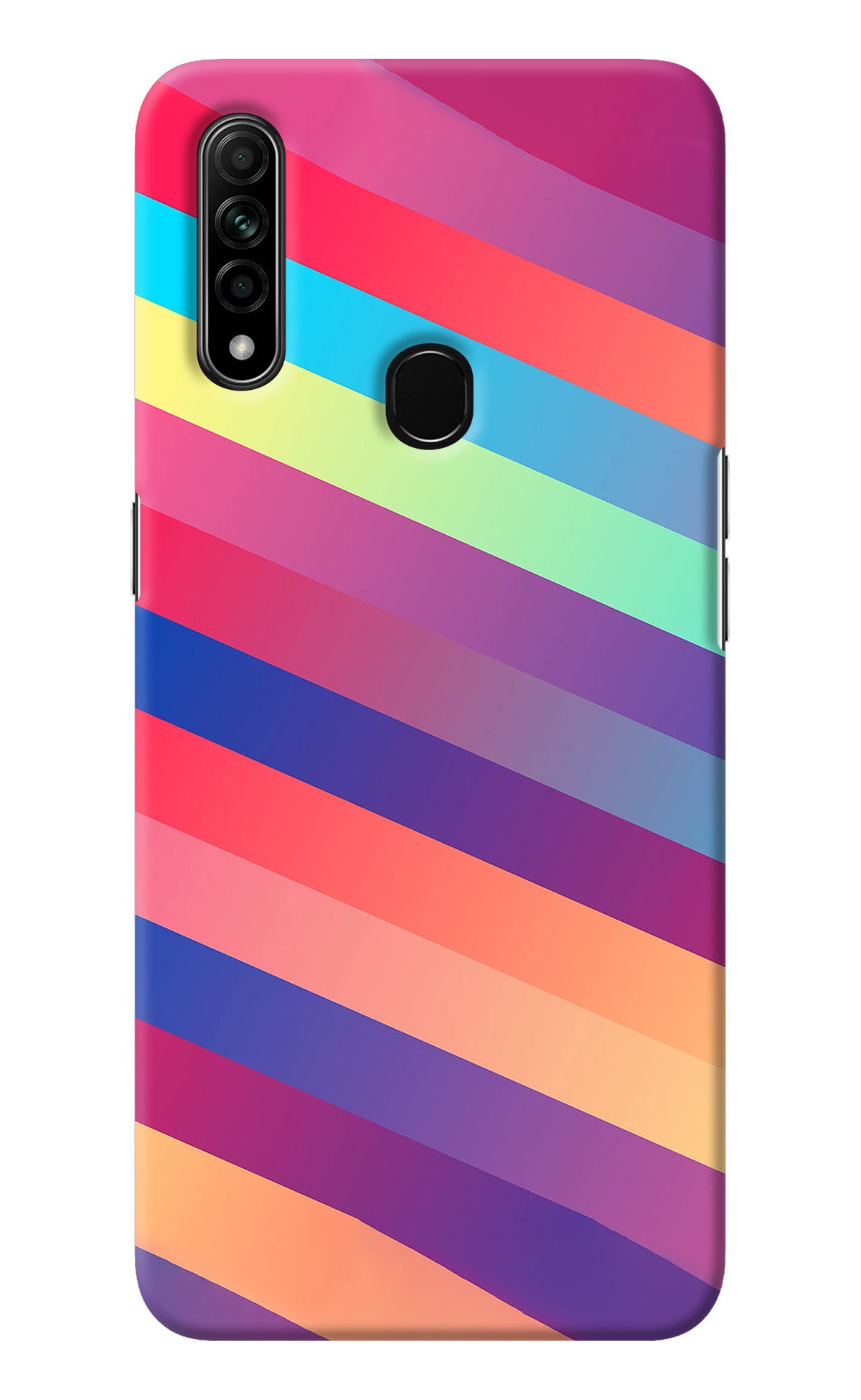 Stripes color Oppo A31 Back Cover