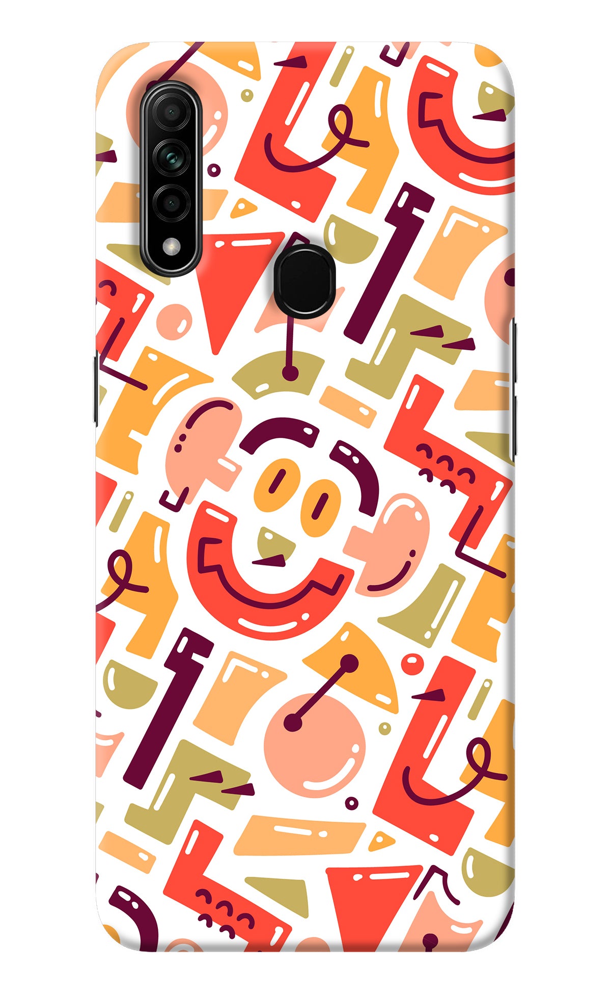 Doodle Pattern Oppo A31 Back Cover