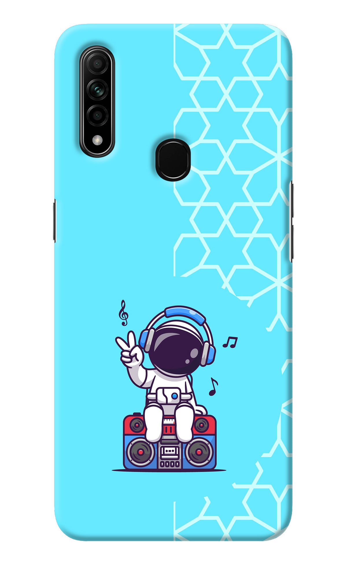 Cute Astronaut Chilling Oppo A31 Back Cover