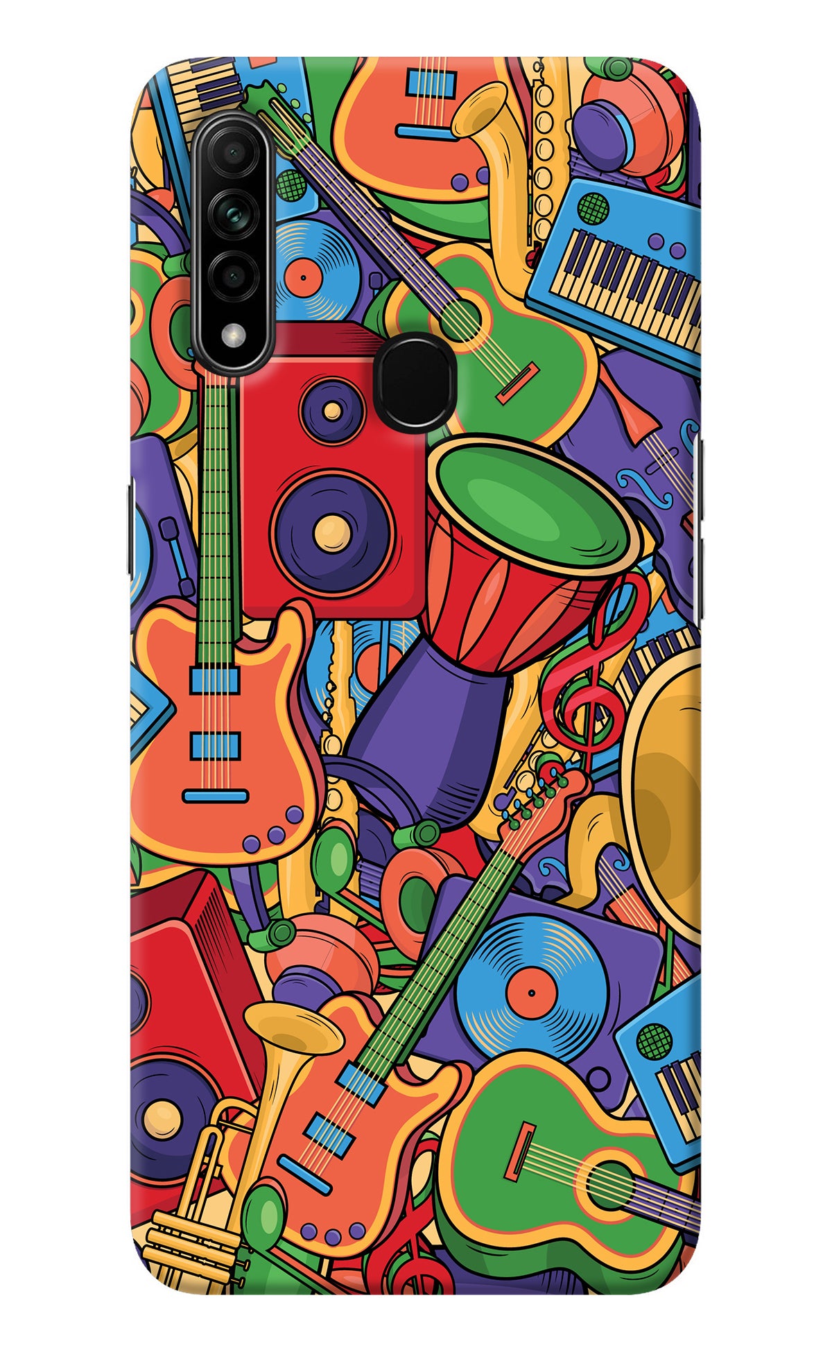 Music Instrument Doodle Oppo A31 Back Cover