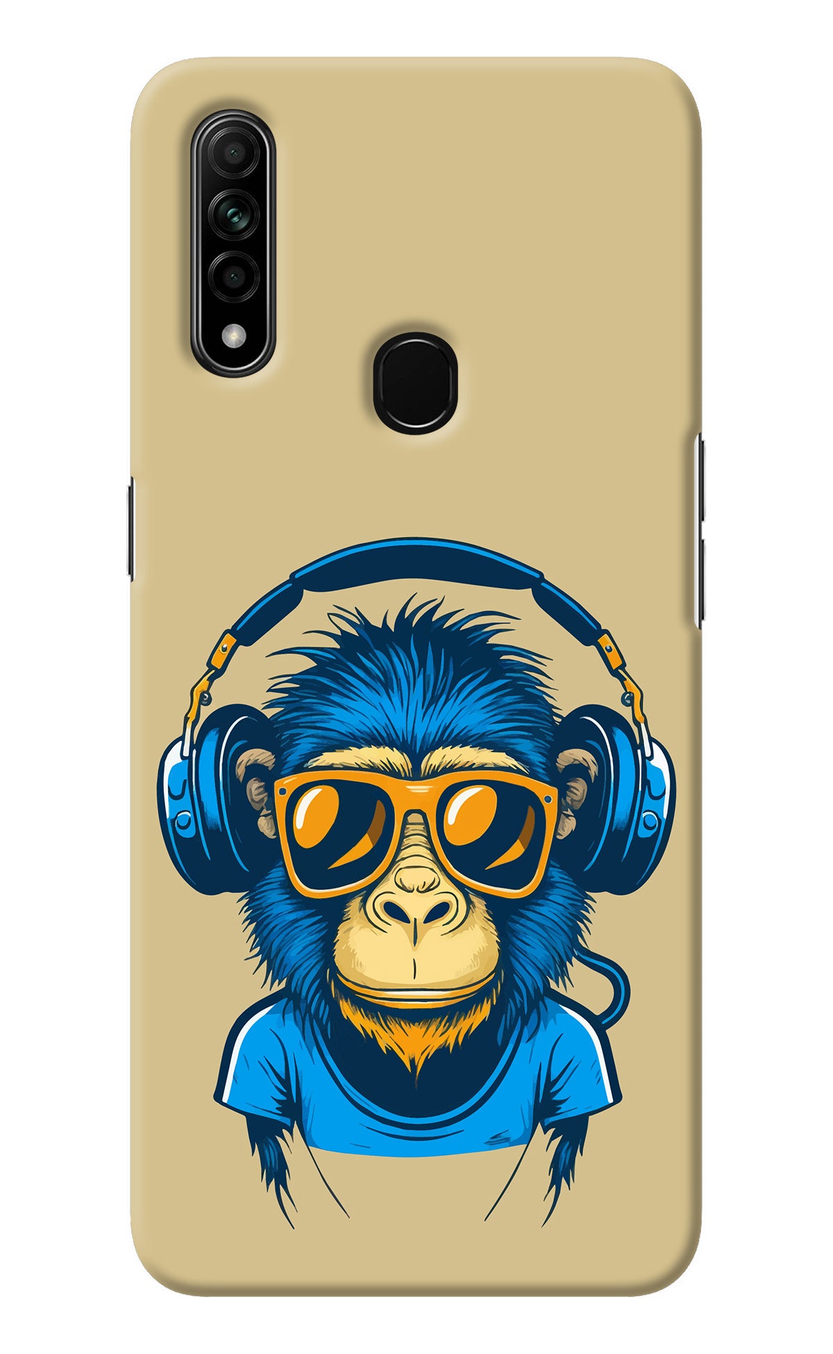 Monkey Headphone Oppo A31 Back Cover