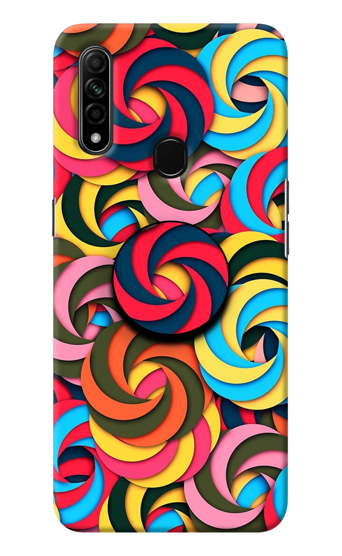 Spiral Pattern Oppo A31 Pop Case