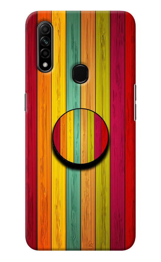 Multicolor Wooden Oppo A31 Pop Case