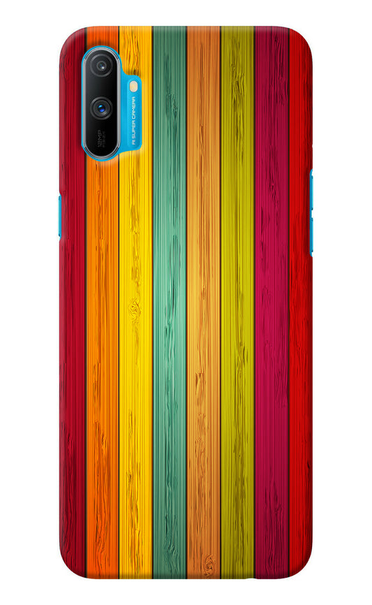 Multicolor Wooden Realme C3 Back Cover