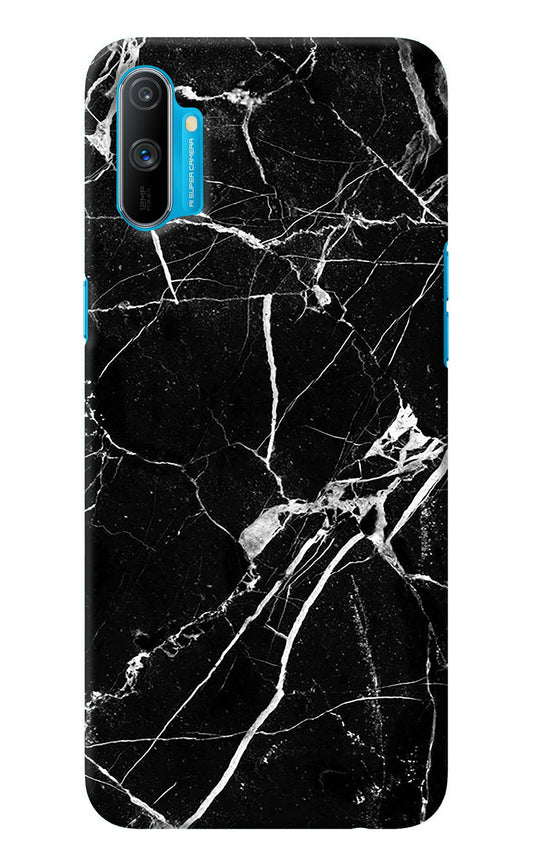 Black Marble Pattern Realme C3 Back Cover