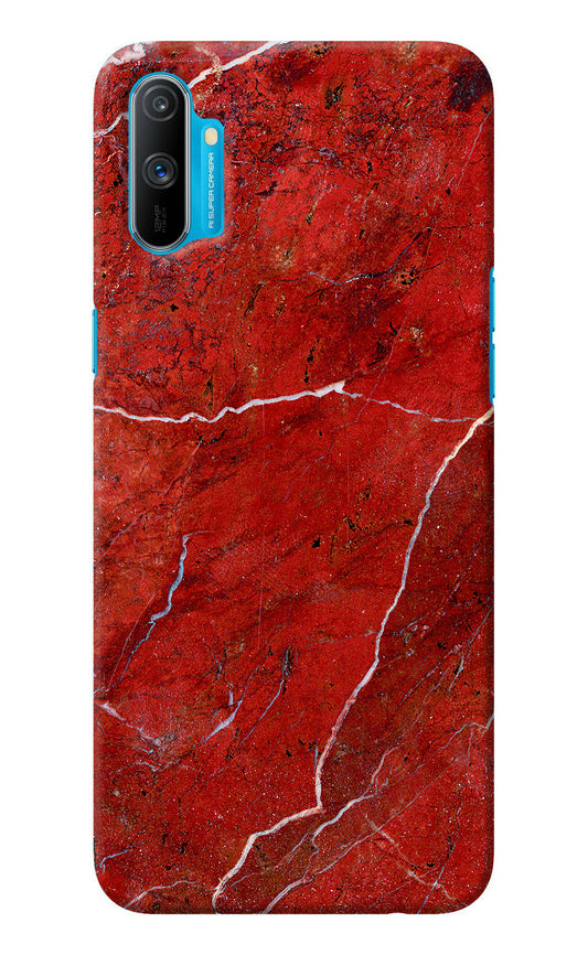 Red Marble Design Realme C3 Back Cover