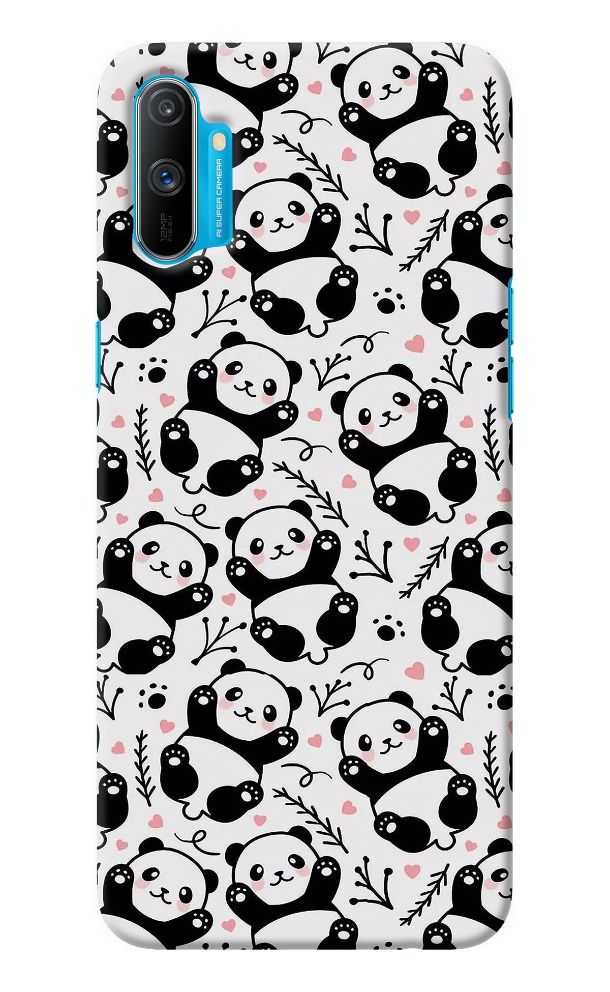 Cute Panda Realme C3 Back Cover