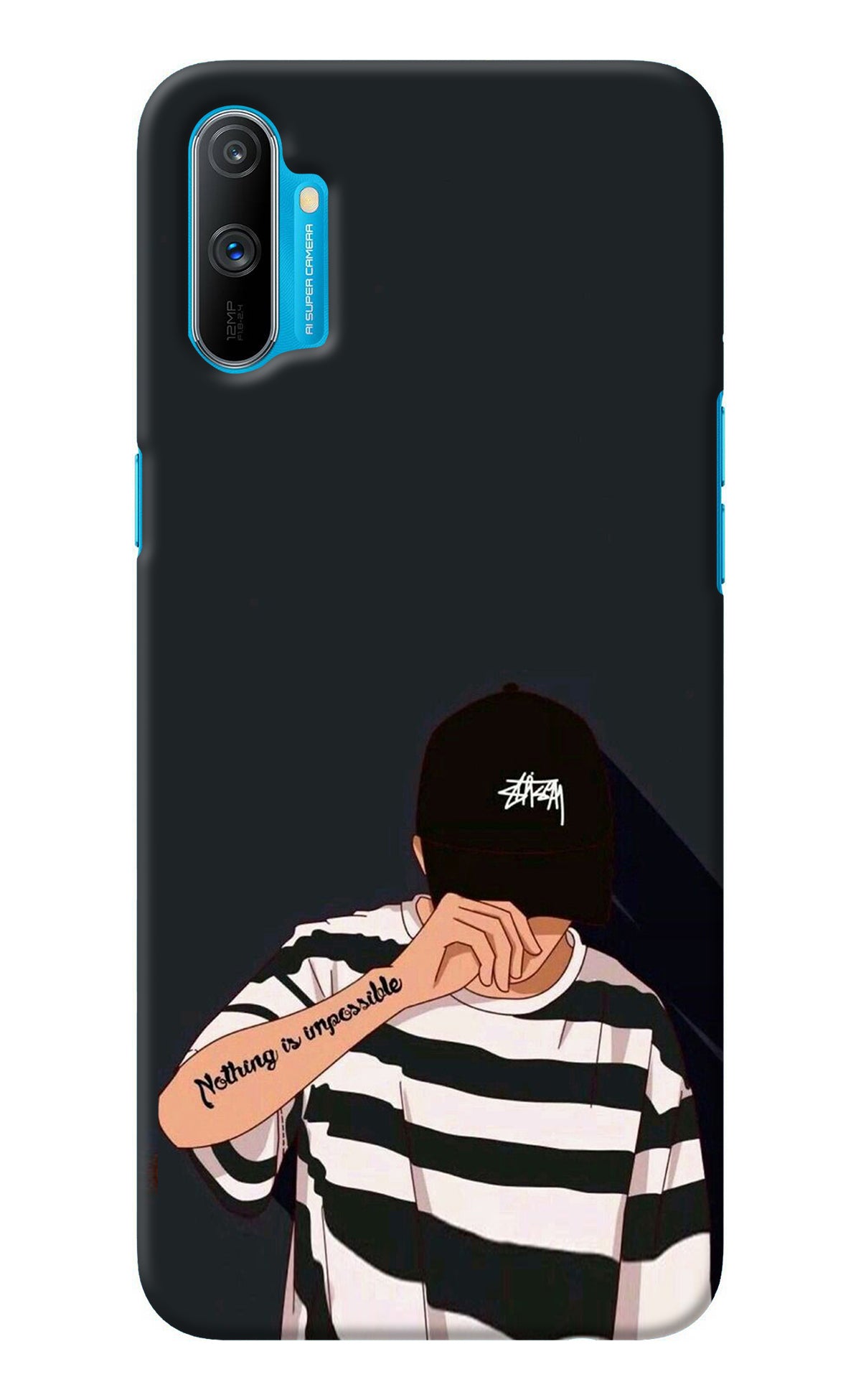 Aesthetic Boy Realme C3 Back Cover