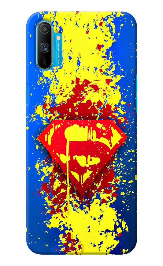 Superman logo Realme C3 Back Cover