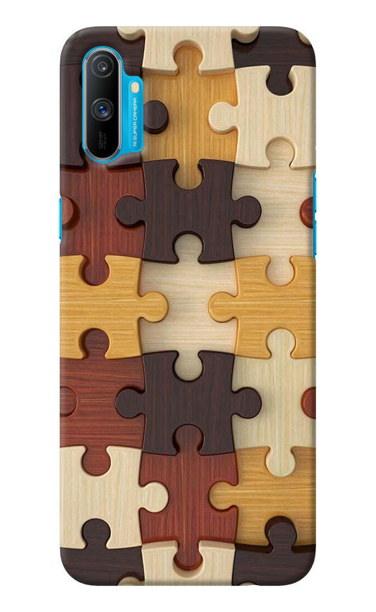 Wooden Puzzle Realme C3 Back Cover