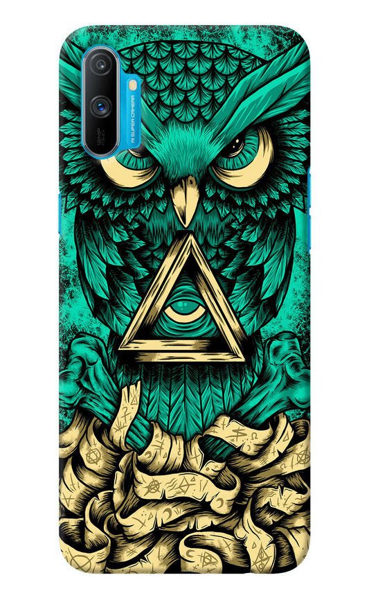 Green Owl Realme C3 Back Cover