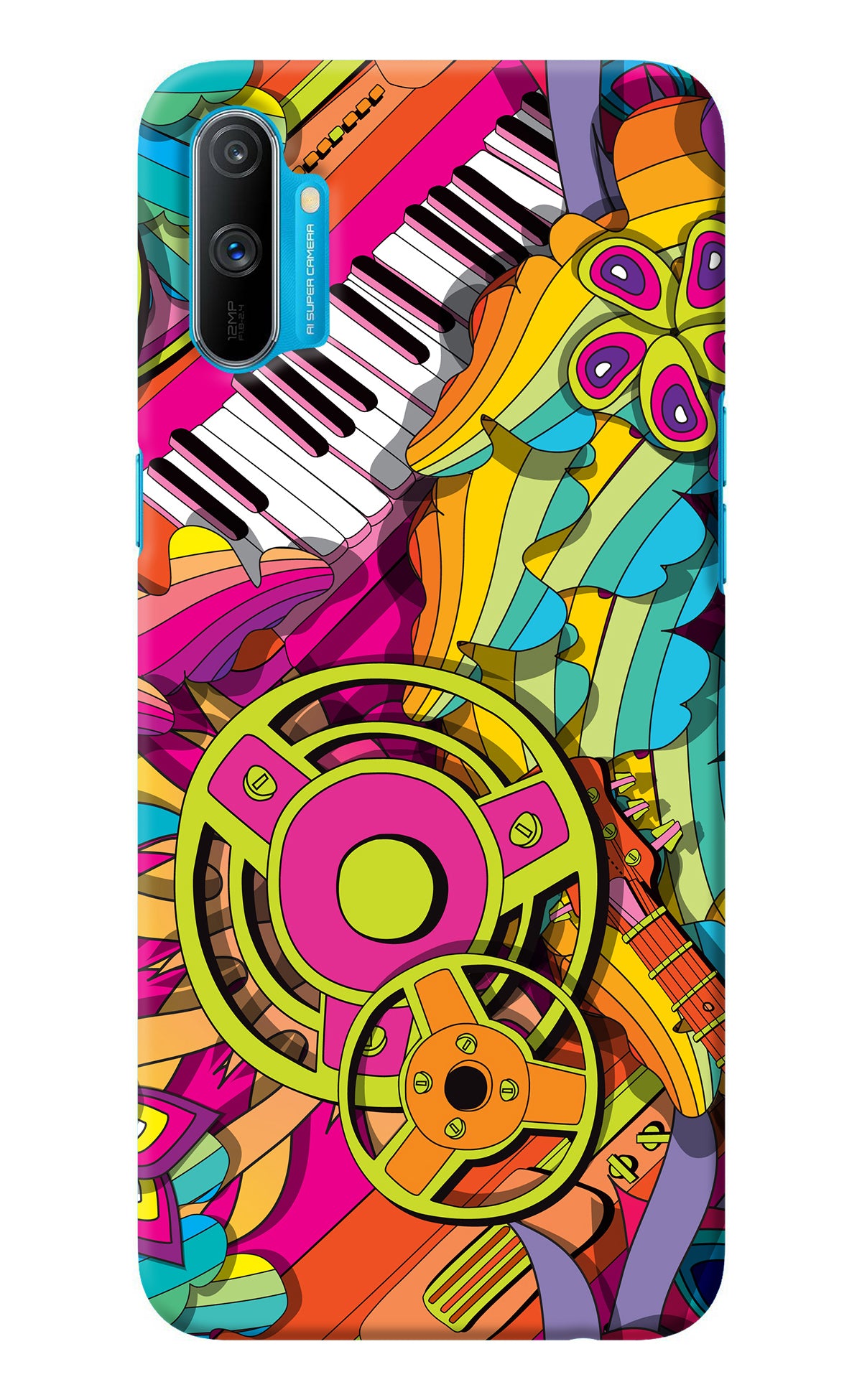 Music Doodle Realme C3 Back Cover