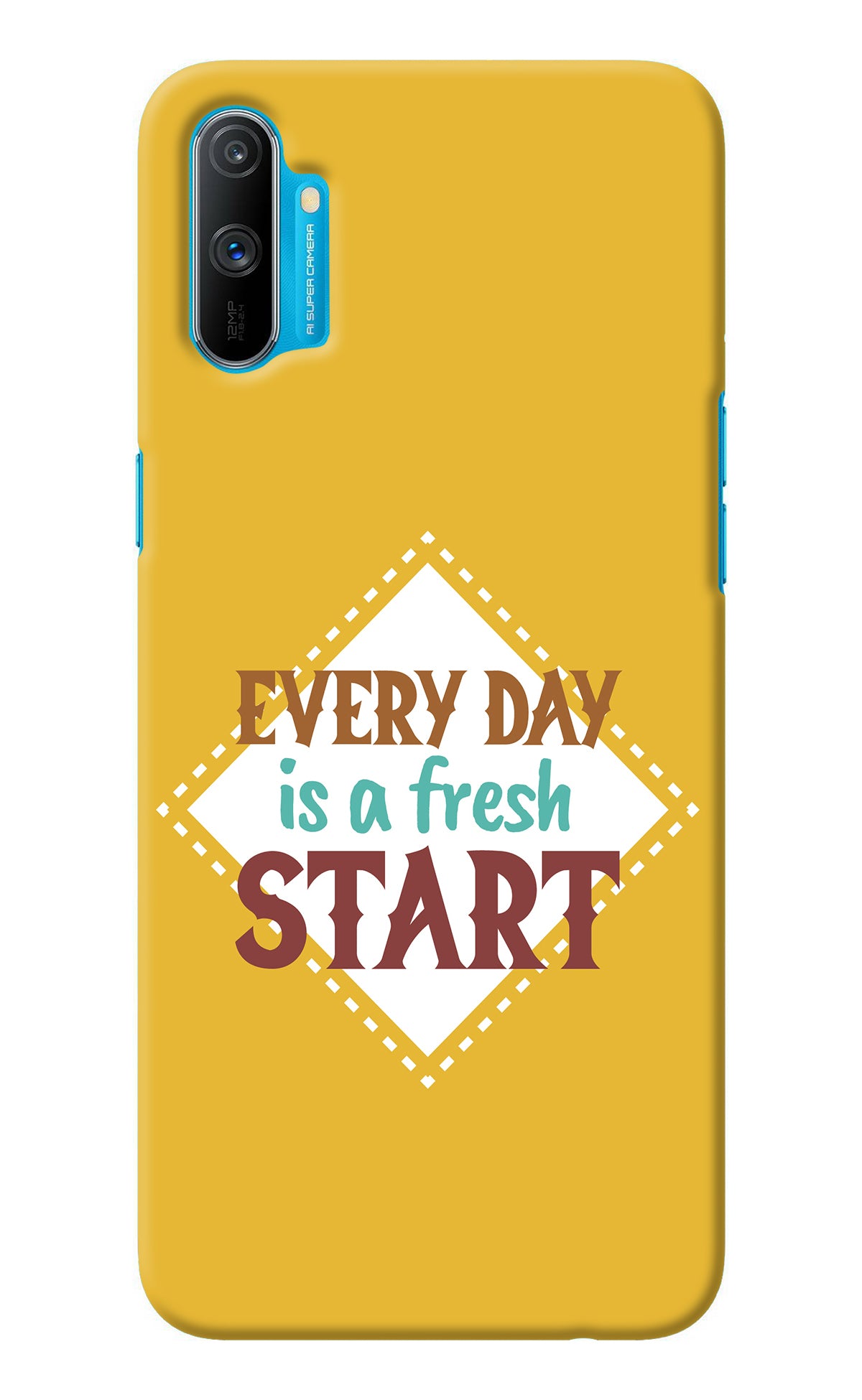 Every day is a Fresh Start Realme C3 Back Cover
