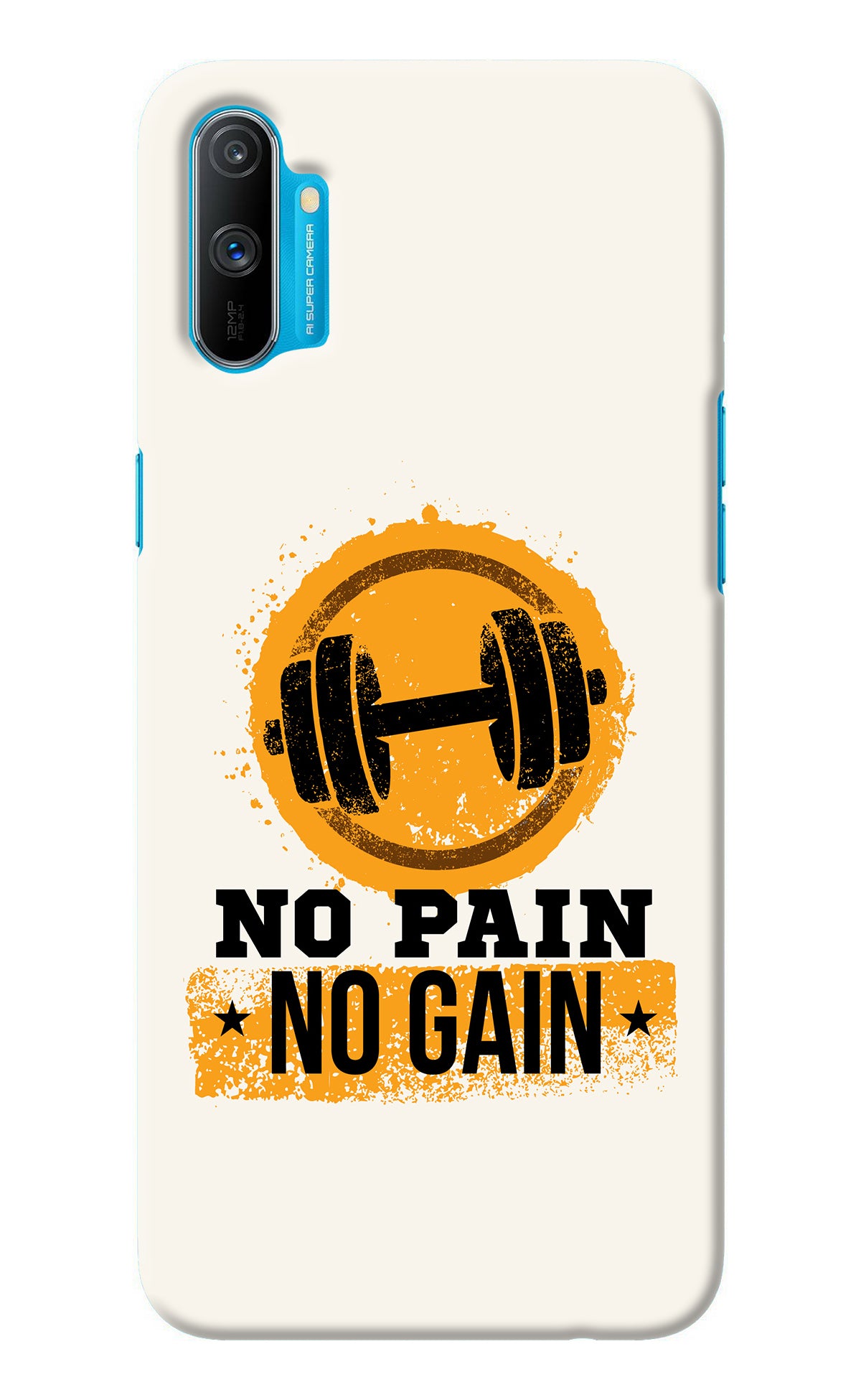 No Pain No Gain Realme C3 Back Cover