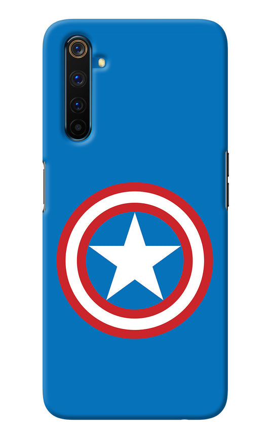 Captain America Logo Realme 6 Pro Back Cover