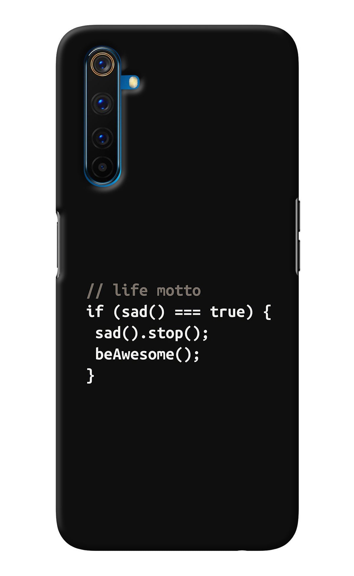 Life Motto Code Realme 6 Pro Back Cover