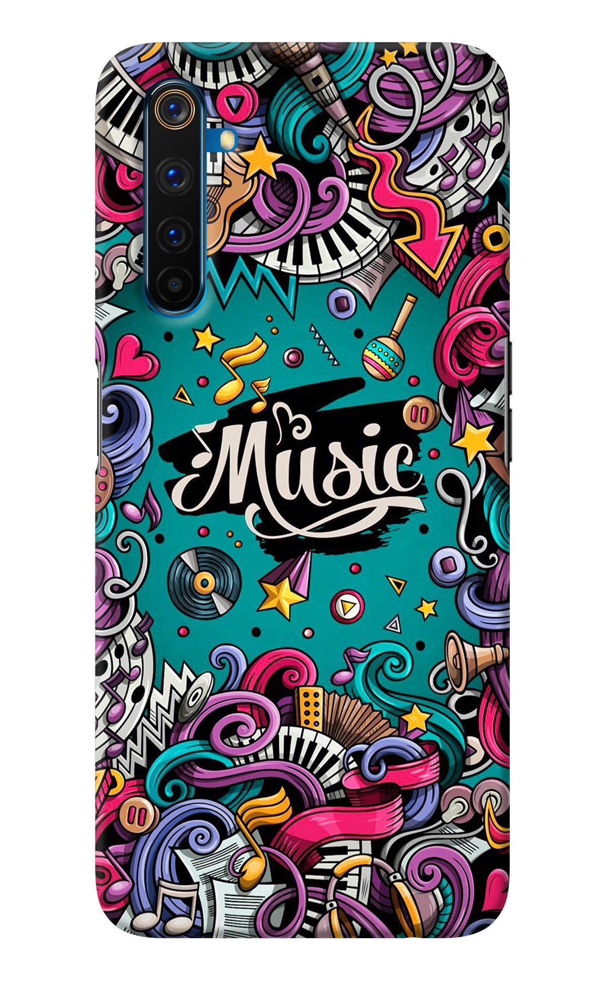 Music Graffiti Realme 6 Pro Back Cover