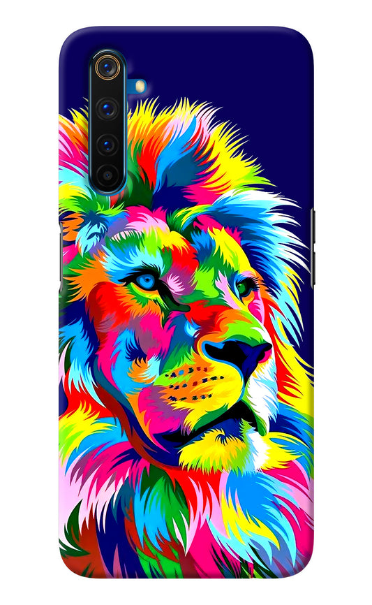 Vector Art Lion Realme 6 Pro Back Cover