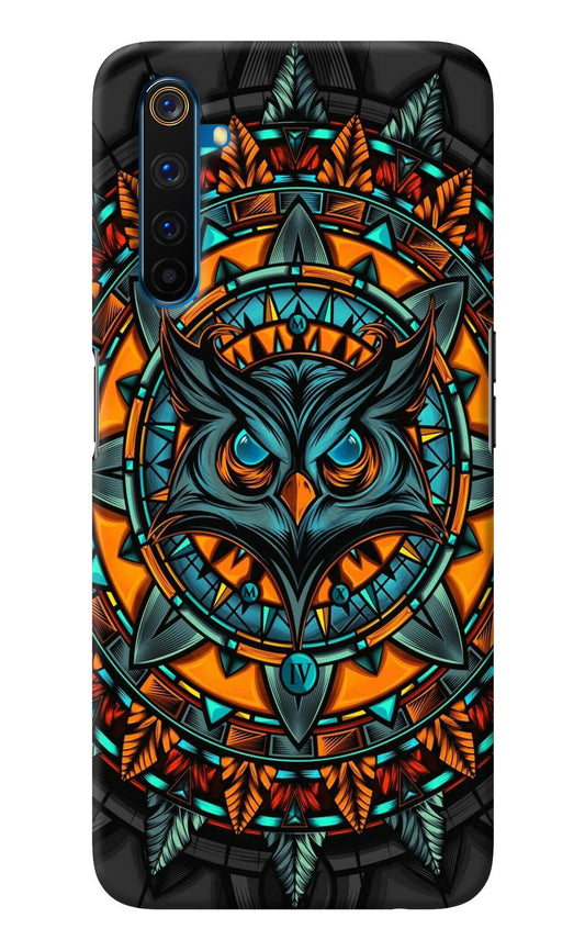 Angry Owl Art Realme 6 Pro Back Cover