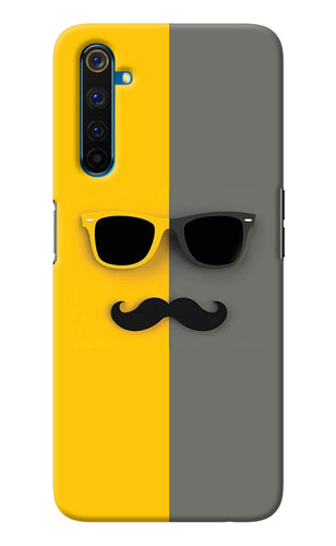 Sunglasses with Mustache Realme 6 Pro Back Cover