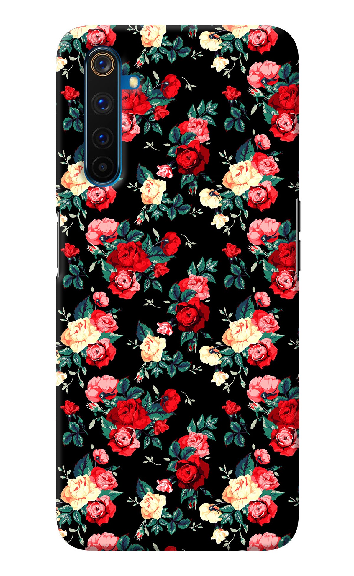 Rose Pattern Realme 6 Pro Back Cover