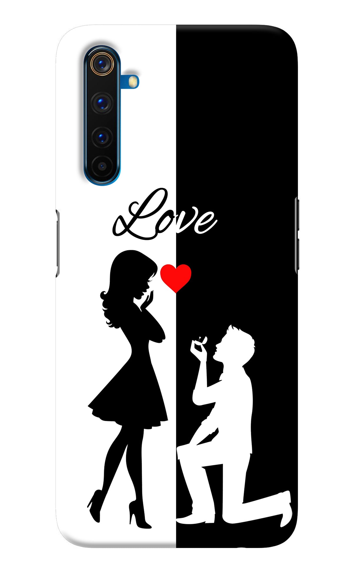 Love Propose Black And White Realme 6 Pro Back Cover