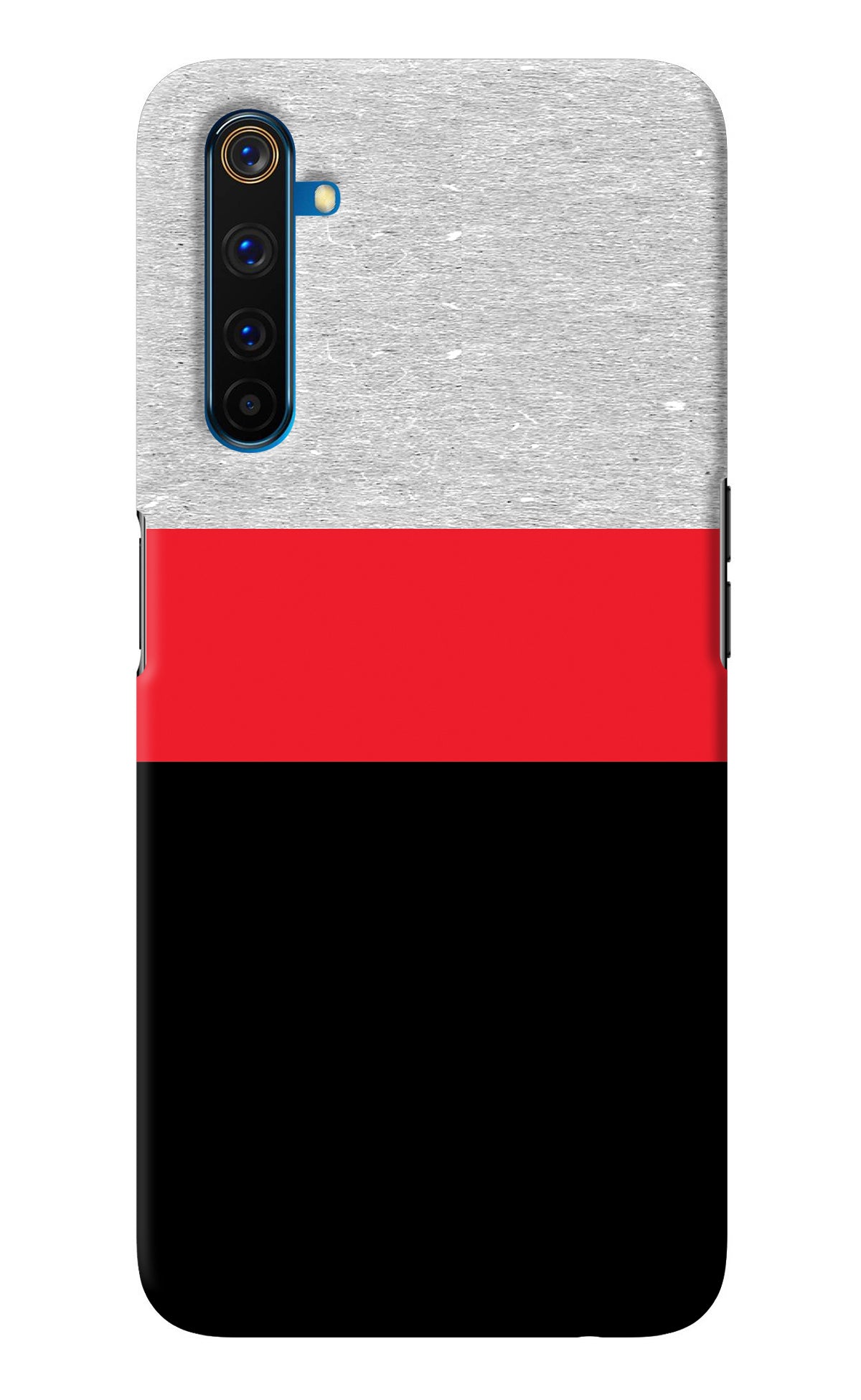 Tri Color Pattern Realme 6 Pro Back Cover