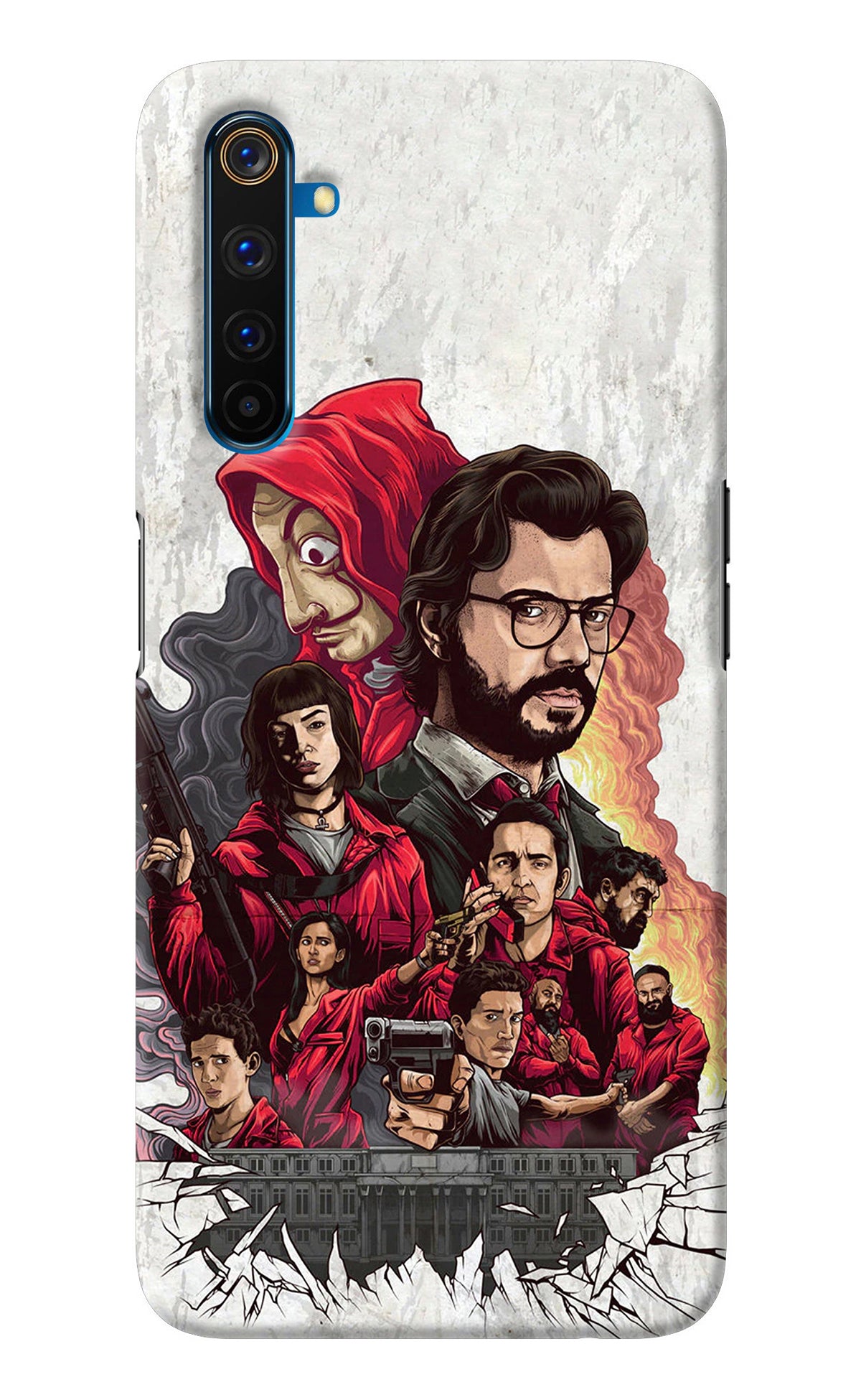 Money Heist Artwork Realme 6 Pro Back Cover