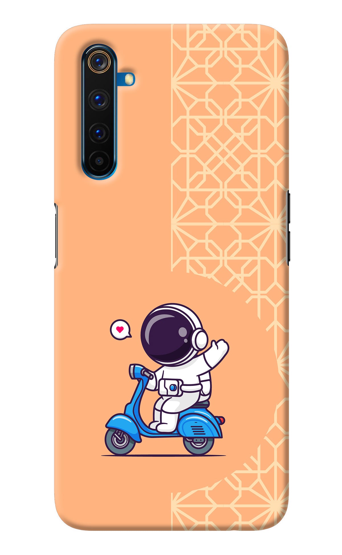 Cute Astronaut Riding Realme 6 Pro Back Cover