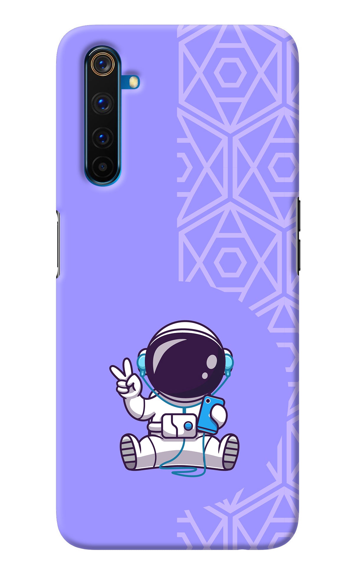 Cute Astronaut Chilling Realme 6 Pro Back Cover