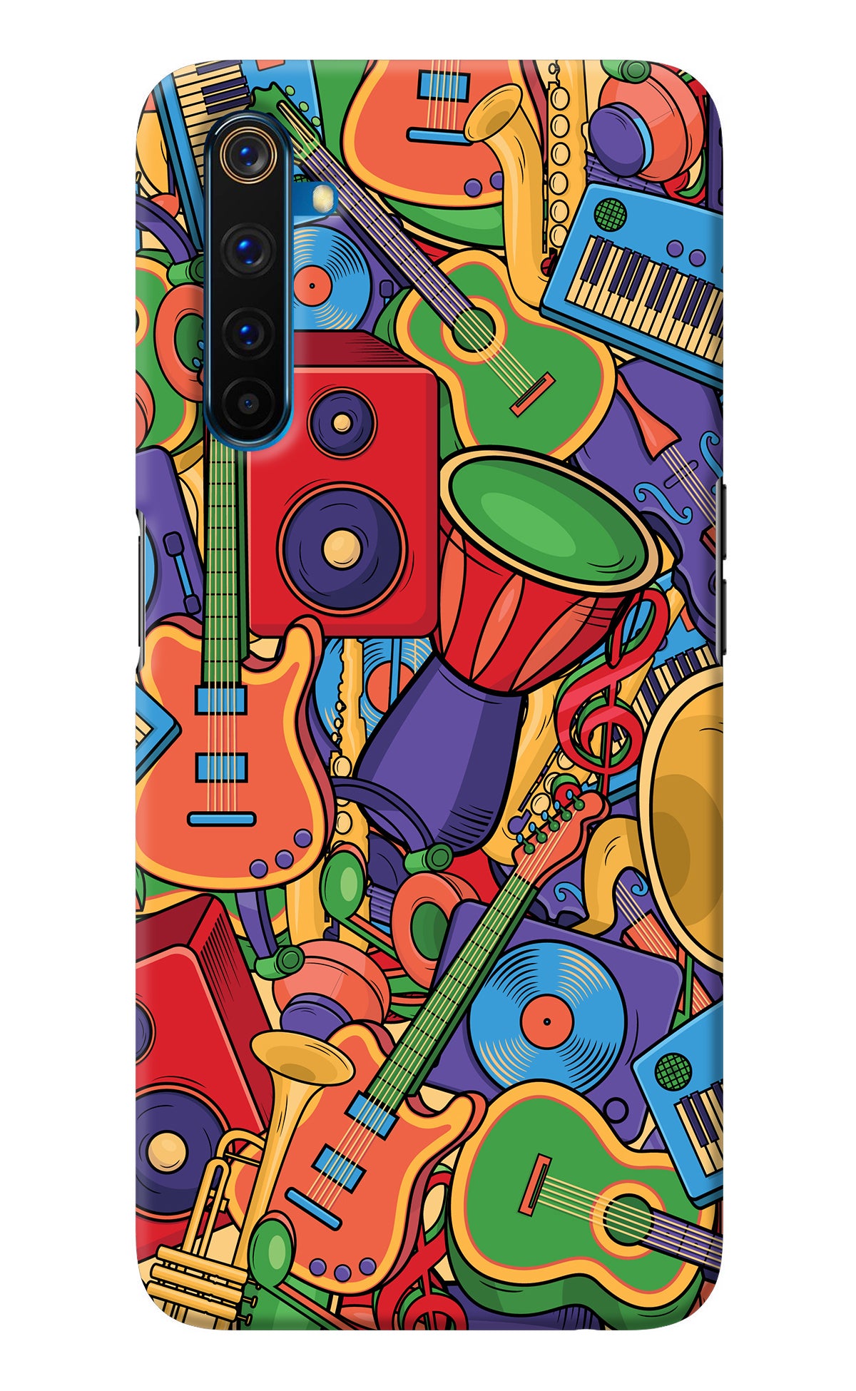 Music Instrument Doodle Realme 6 Pro Back Cover