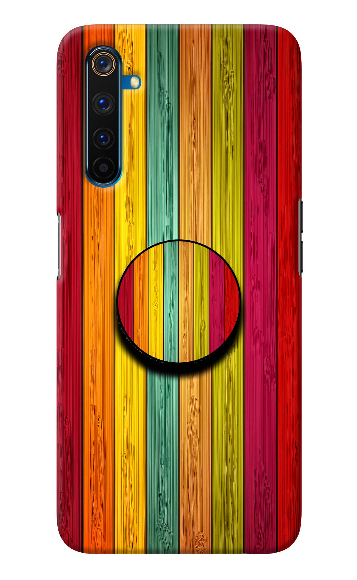 Multicolor Wooden Realme 6 Pro Pop Case