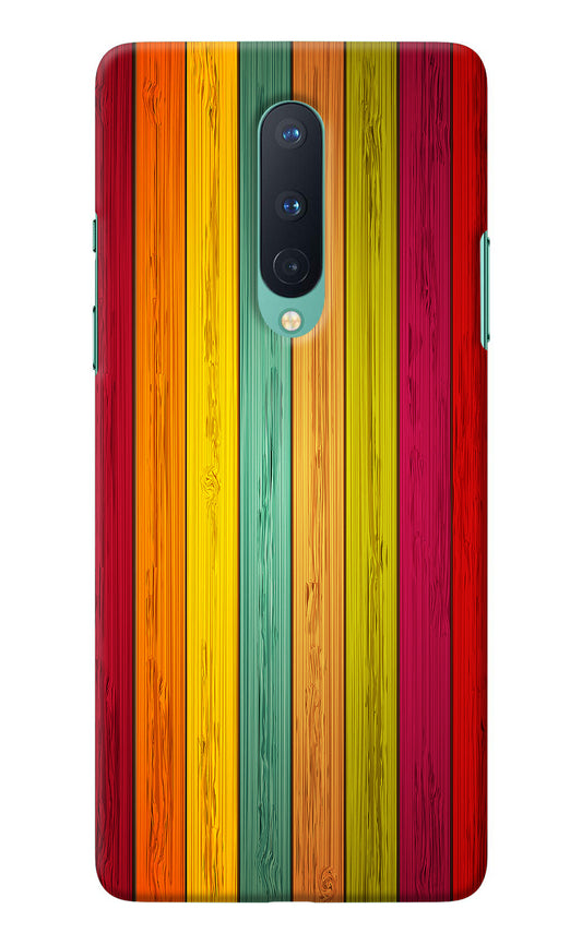 Multicolor Wooden Oneplus 8 Back Cover