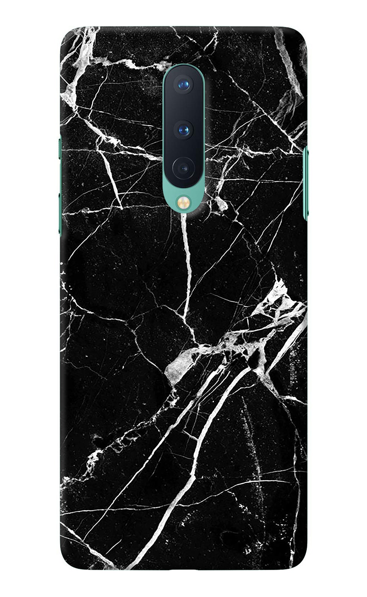 Black Marble Pattern Oneplus 8 Back Cover