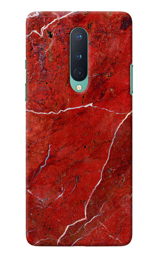 Red Marble Design Oneplus 8 Back Cover
