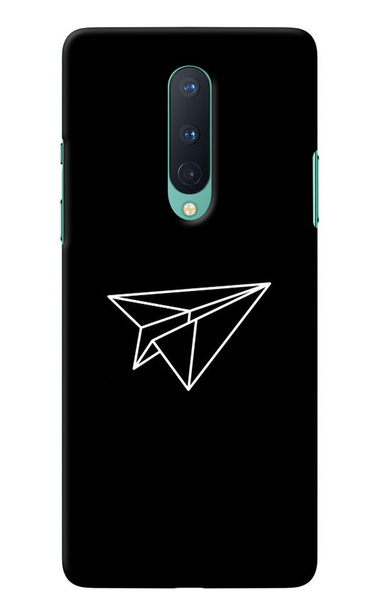 Paper Plane White Oneplus 8 Back Cover